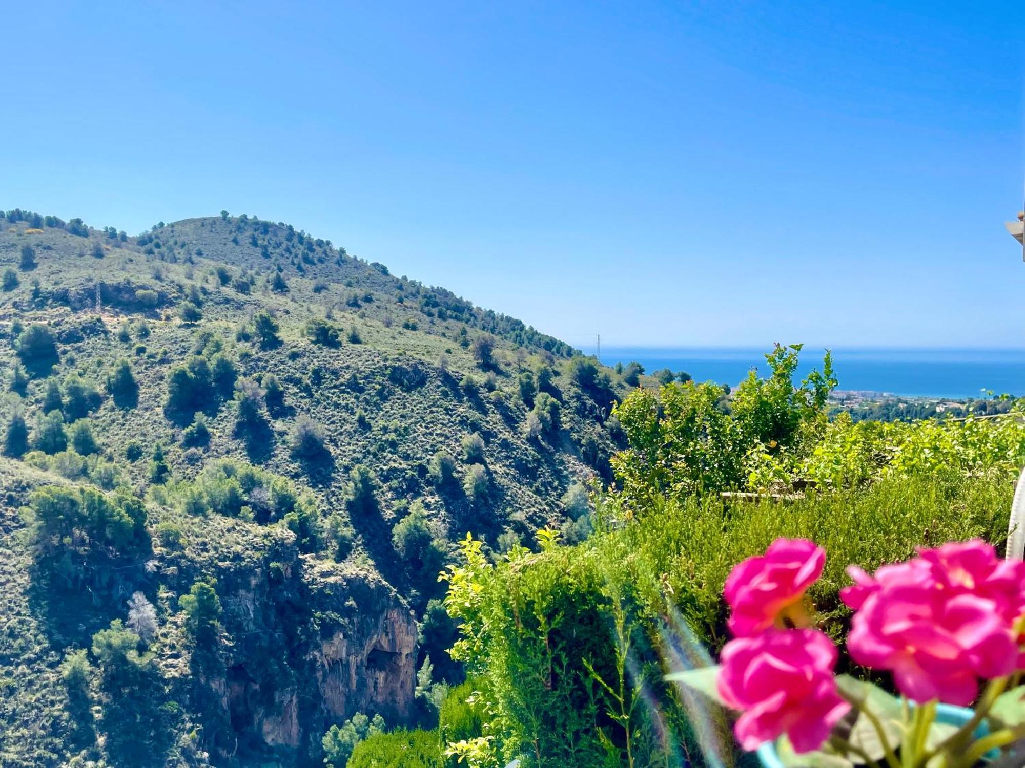 Apartamentos Axarquia , Frigiliana, Terraza Privada Con Vistas A La Montana Rio Y Al Mar 外观 照片